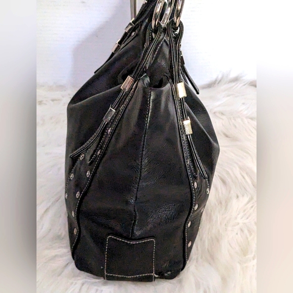 PERLINA 🔥 BLACK LEATHER SHOULDER /HANDBAG SUPER SOFT LEATHER CHILL URBAN BAG - Picture 8 of 15